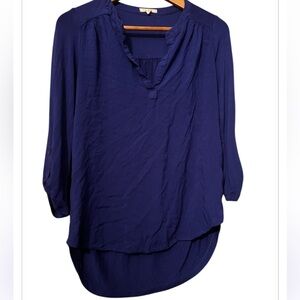 Anthropology Pleione Purple Blouse Tunic Sz Small Women